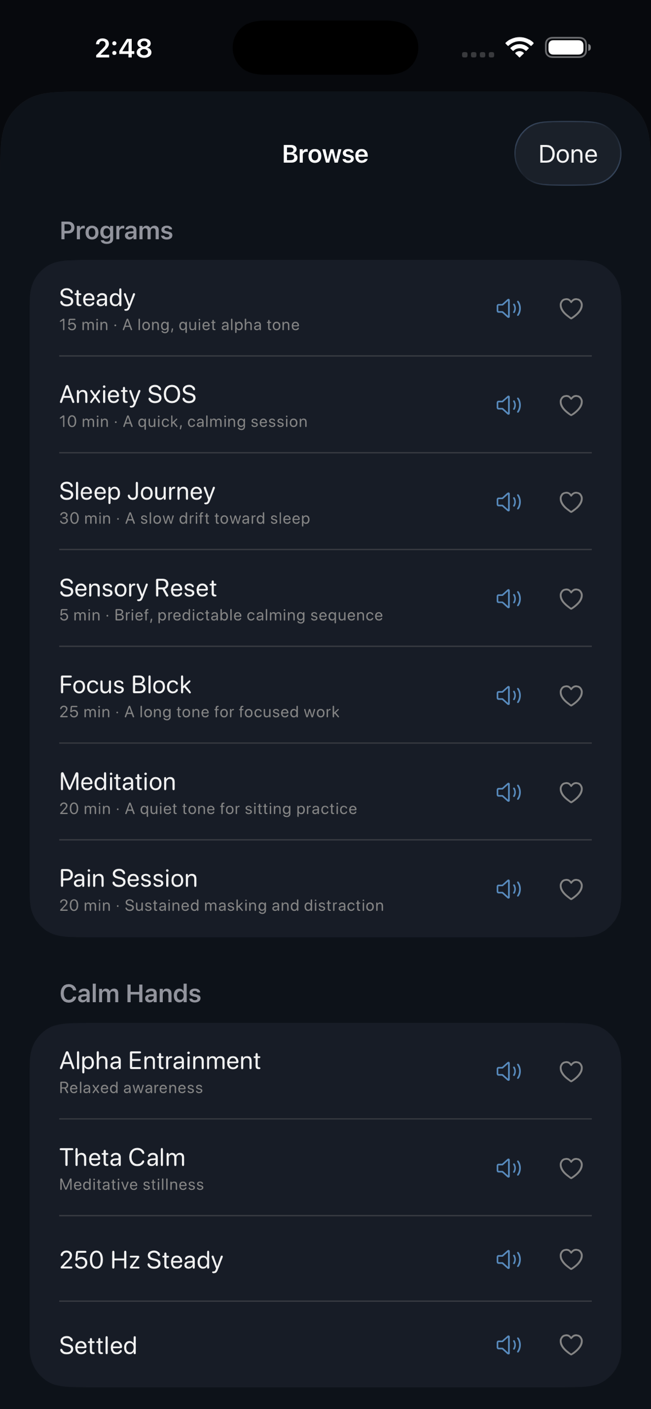 Ommlo preset browser showing all categories